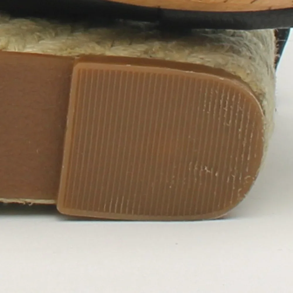 Cole Haan Crisscross Black Wedge Espadrille Sandle size 11B Like New - Picture 13 of 16